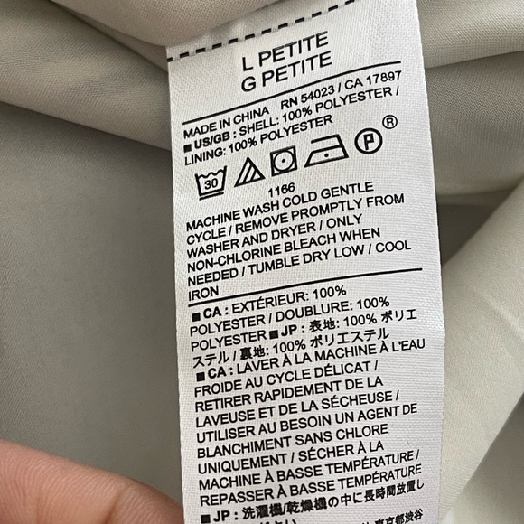 Banana Republic Satin Maxi Dress Nautical Geometric Blue Indigo Long Sz Large - Picture 8 of 9